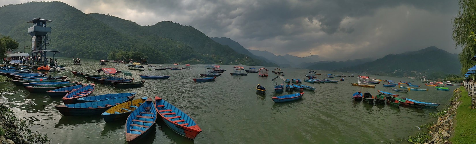 Phewa lake in Pokhara 