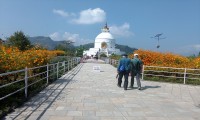 walking towards world Peace pagoda 