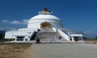 wonderful blue sky and world peace pagoda