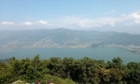Phewa lake view from the world peace pagoda  