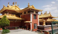 Golden painted Roof of Namo Buddha Temple 